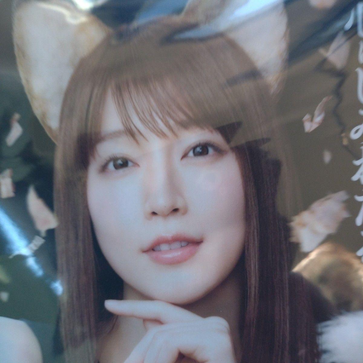 Used Riho Yoshioka Don Fox Clear File Nissin Donbei Not for Sale