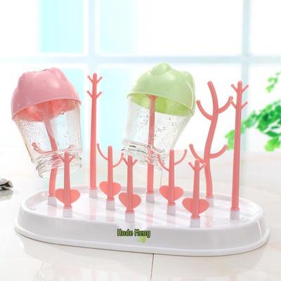 Tree-Shaped Multifunctional Baby Bottle Drying Rack – PP Material