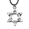 Triquetra Celtic Knot Pendant Necklace Wiccan Occult Protection Jewelry With 45cm Leather Chain