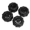 4PCS RC Wheel Tires 12mm Hex Hub 85mm Diameter Rubber Tire Replacement for 16A01 16A02 16A03 16A04 1