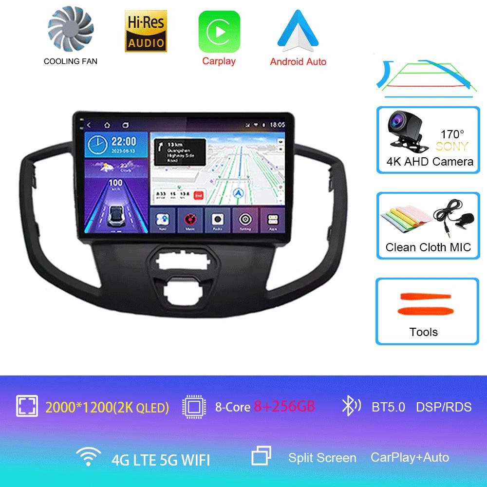 Android 14 Car Radio For Ford Transit 2015 - 2018 Multimedia Video Player Navigation GPS Carplay Android Auto 5G WIFI DSP BT5.0