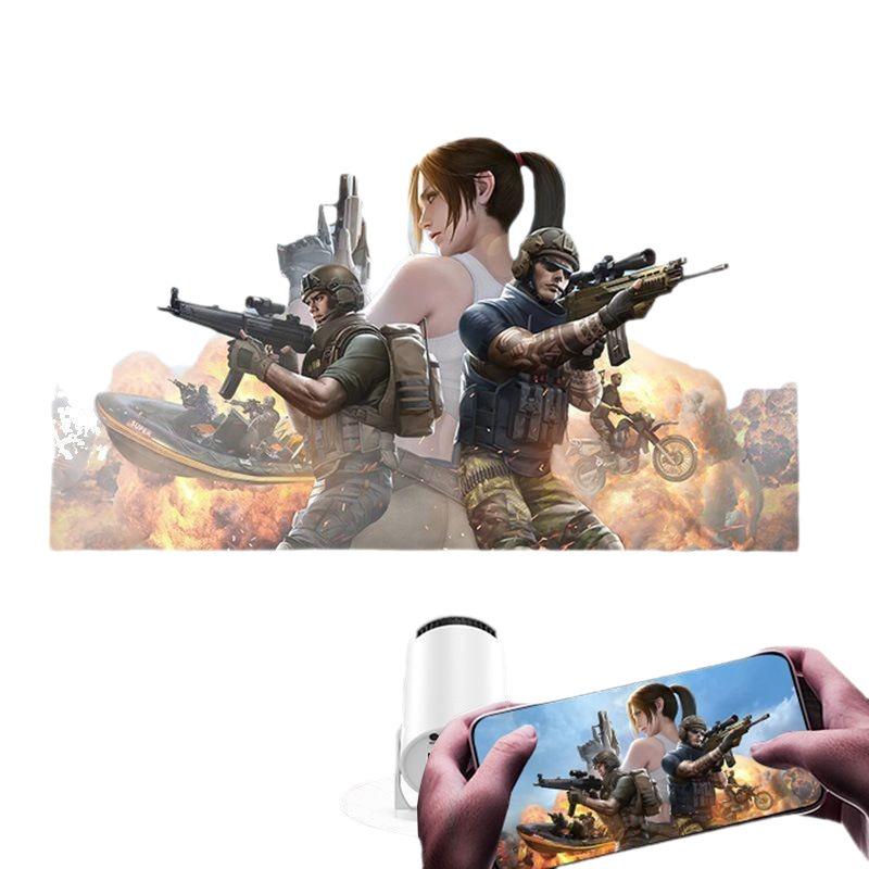 Projector Home daytime wall 1080p projector Mini high definition intelligent barrel wifi projector