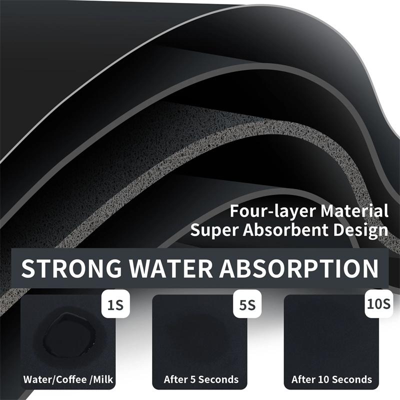 Kitchen Table Mat Coffee Mat Absorbent Mat Kitchen Bathroom Laundry Room Diatom Mud Can Be Washed Non-slip MAT