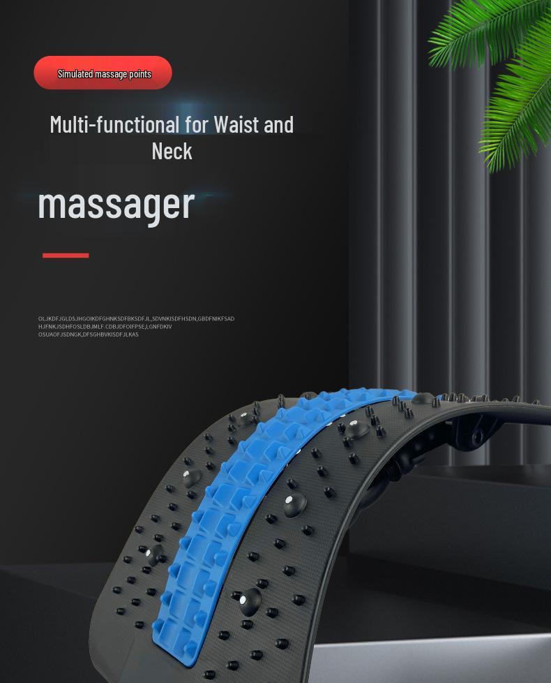 6th Gen Adjustable Lumbar Traction Massager & Back Stretcher