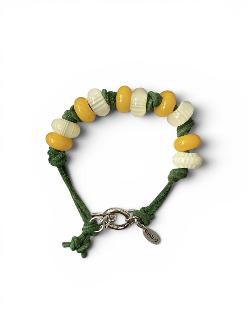 Hono Report Cow Suede Bracelet_Green