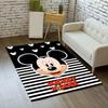 1pc Disney Mickey Mouse and Minnie Pattern Carpet Area Rug Non-slip Carpet Hand Washable Floor Mat Suitable For Living Room Bedroom Home Dec