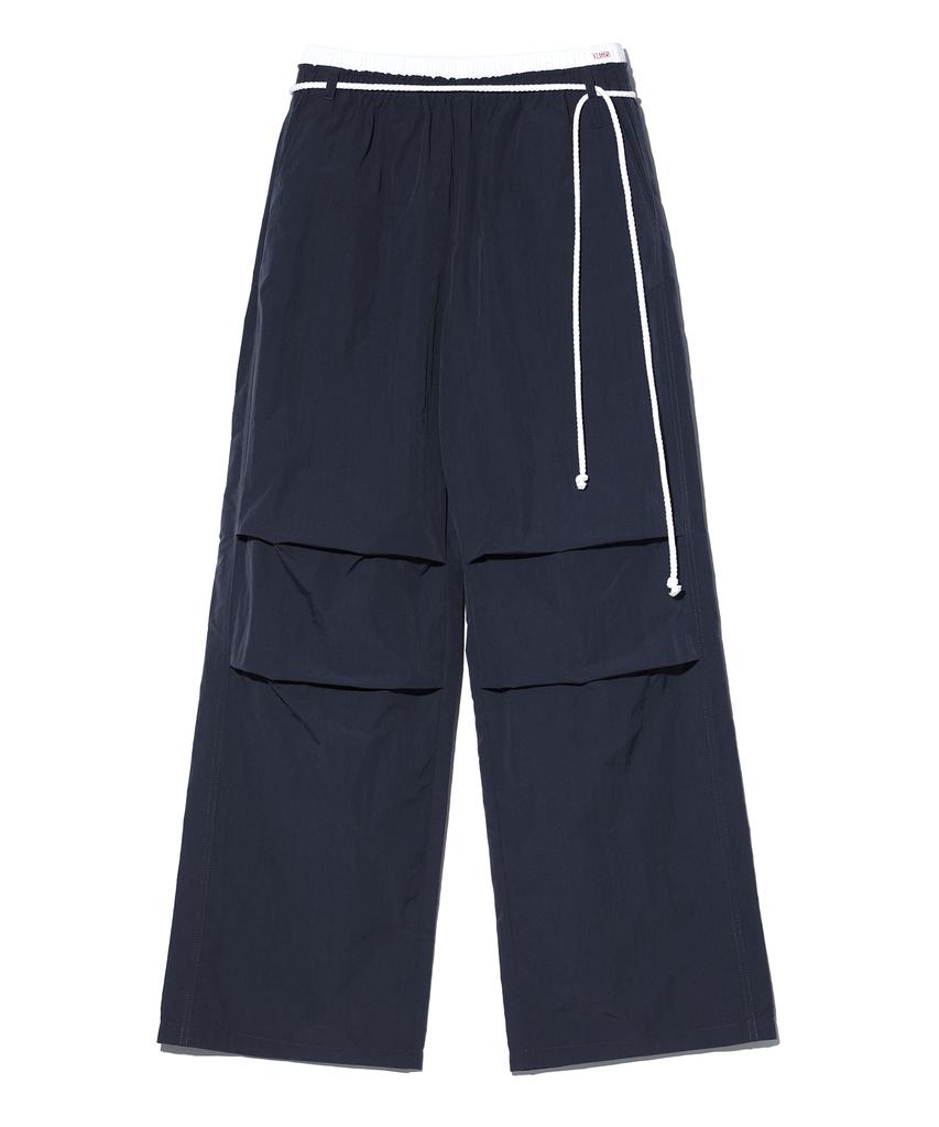 YOUHEE [3Colors] Cotton Layered Banding Wide Pants