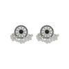 Silver Needle Retro Geometric Tassel Pearl Earrings Bohemian Fashion Earrings Niche Design Earrings
