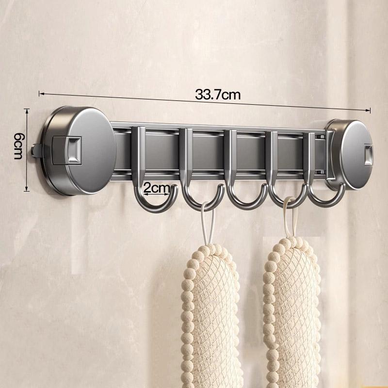 Suction Cup Hook Strong Load-bearing Adhesive Rack Hook Wall-mounted Punch-free Bathroom Door Clothes Hanging Artifact