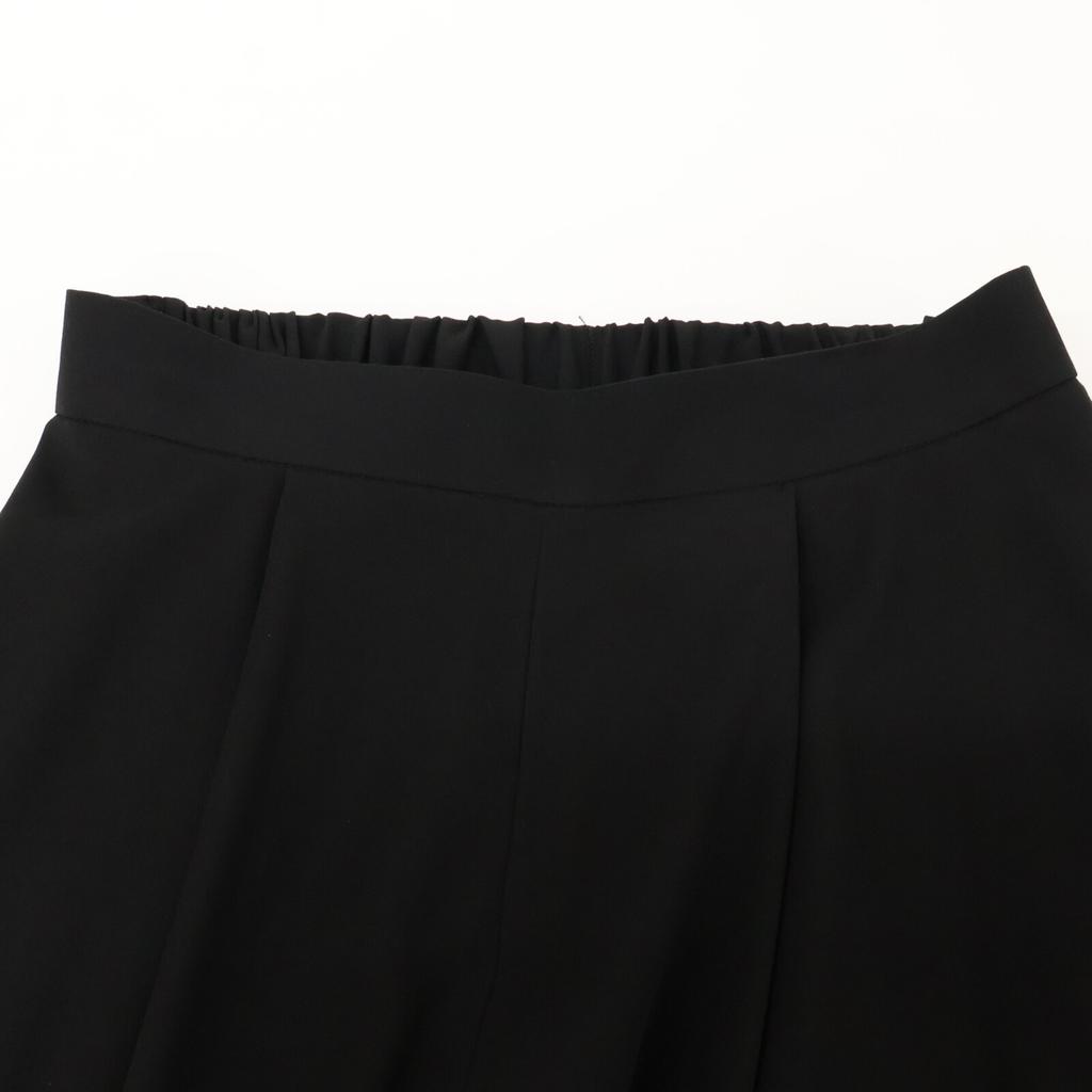 ENFOLD 24AW 300HA731-0430 Black Polyester UNBALANCE PANTS Bottoms 36 blackUsed