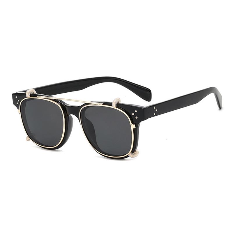 Мужские поляризованные солнцезащитные очки SHAUNA в ретро стиле