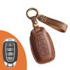 Vintage Leather Car Key Cover for Fiesta with Buckle