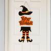Paper Halloween Witch Legs Pendant Scary Door Hanging Ornaments Creative Witch Hat Pendant  Bar