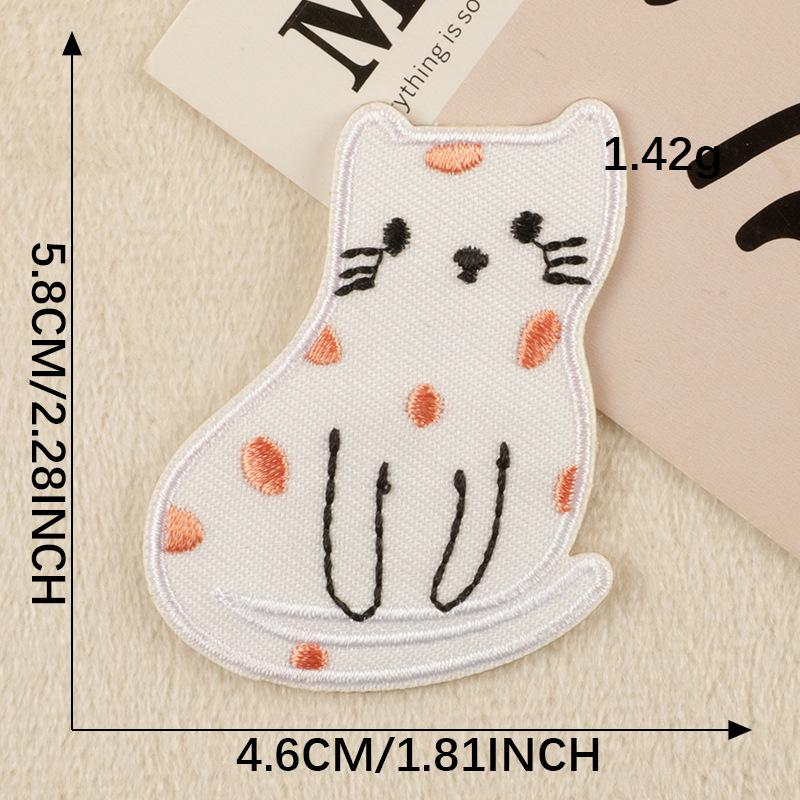 Original Embroidery Label Embroidery Sticker Clothing Accessories Cartoon Animal Adhesive Patch Sticker Accessories Badge Cloth Sticker