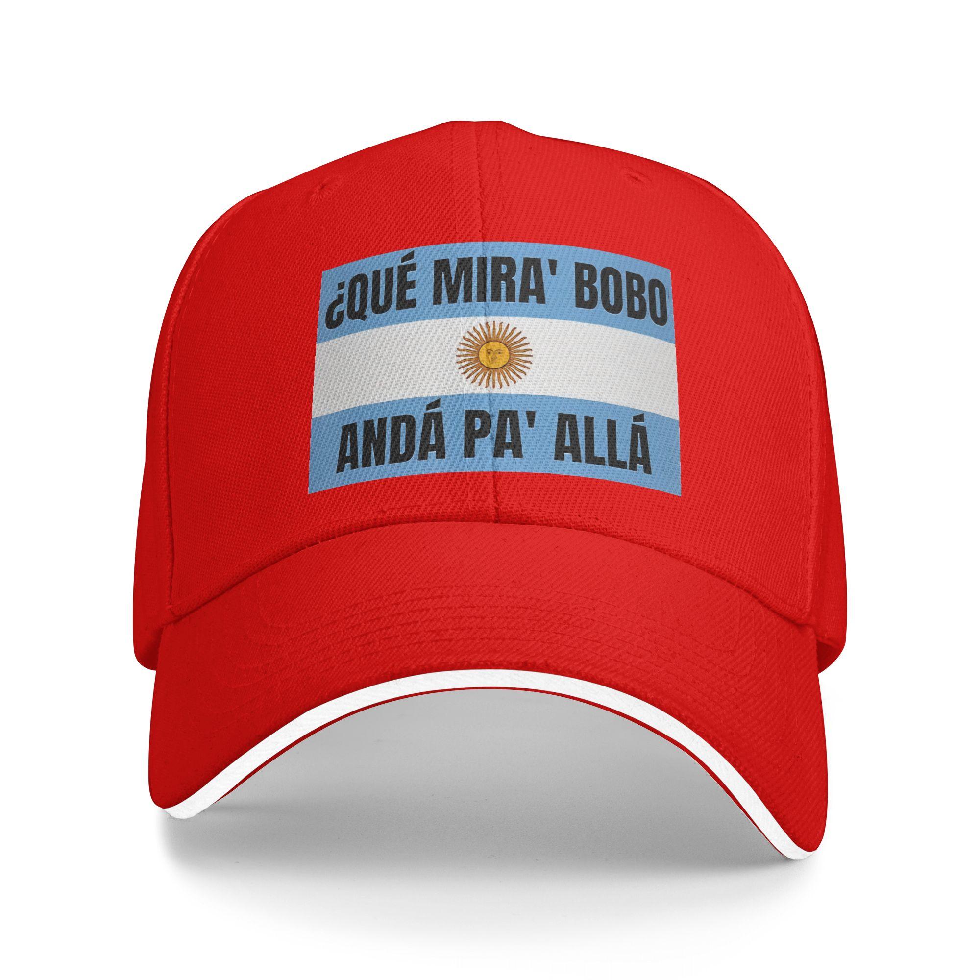 Que Miras Bobo Anda Pa Alla Bobo Baseball Cap Argentine Flag  Outdoor Sport Dropshipping Trucker Hat yk Cute Snapback Cap One Size