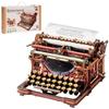 ROKR 3D Wooden Puzzle Typewriter Model with Clicking Retro Home Atmosphere Craft DIY Time Educational Suitable for Middle Schoolers and Intermediate