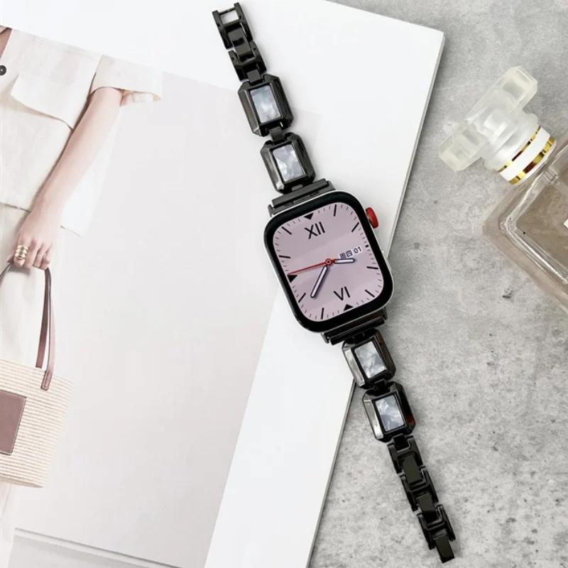 Elegante Cinturino per Orologio a Maglie di Metallo e Resina per Huawei Watch Fit 3 Cinturino Fit 4 4pro Braccialetto per Huawei Watch Fit 5 5Pro Cintura
