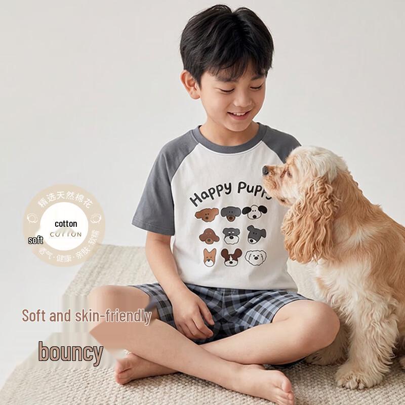 ZISEHY Boys  Pure Cotton Breathable Pajama Set 170