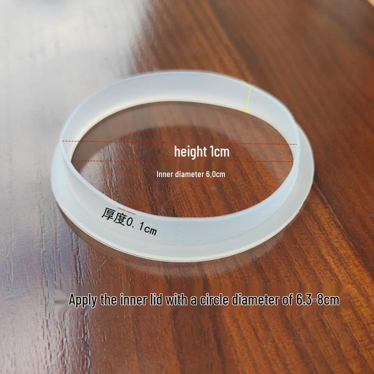 High-Temp Silicone Seal Ring for Glass or Ceramic Jars Non-slip Silicone Ring белый