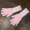 ROLAROLA LACE LABEL ANGORA GLOVES PINK