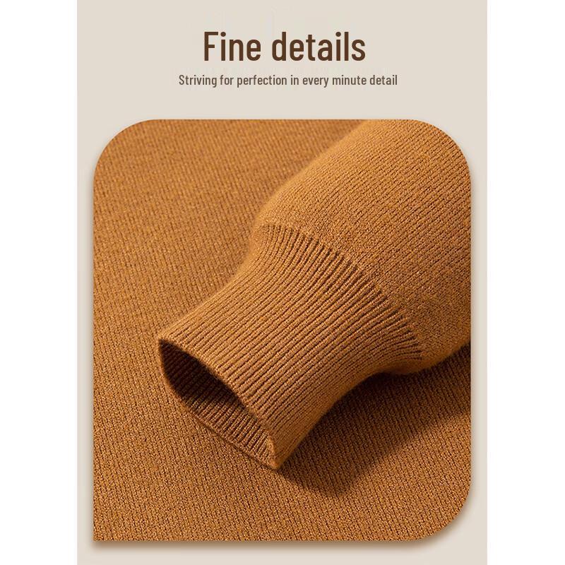 ROMON Men's Thickened Warm Knit Pullover Sweater