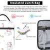 Kitten Maries Cat Insulated Lunch Bags Thermal Bag Reusable,Meal Container Leakproof Lunch Box Tote Food Handbags School  Picnic