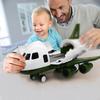 Storage Passenger Plane Kids Air Freighter Toy Simulation Track Inertia for Kids Early Education - Green_6 Vehicles Green_6 Vehicles