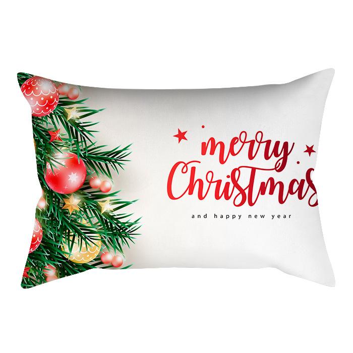 New Christmas Waist Pillowcase, Christmas Home Sofa Headboard Cover
