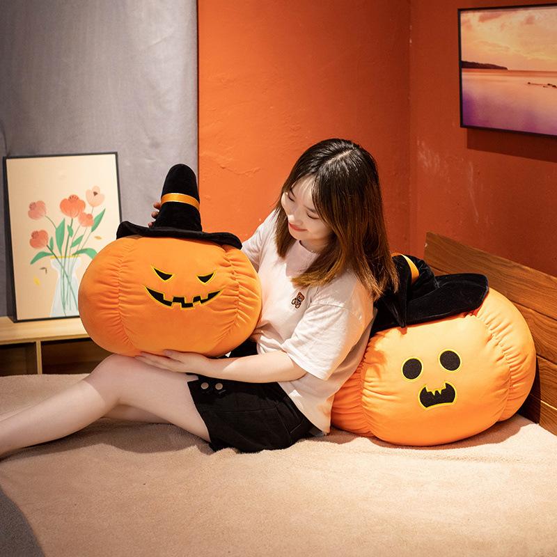 Demon Pumpkin Pillow Plush Toy Wizard Doll Home Sofa Decoration Halloween Doll