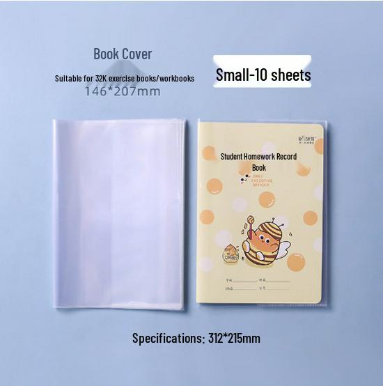 Self-Adhesive Transparent Waterproof Book Cover for Primary Students (16K)