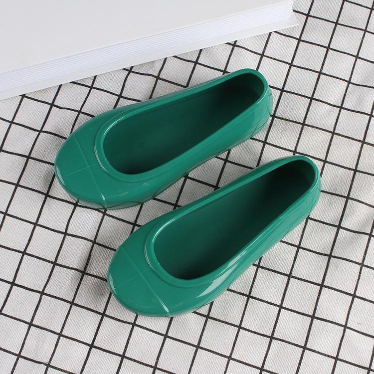 

Heli Shark Весна и Осень Новый Одноклассник Мода Однотонный Детский Для Мальчиков и Девочек Детские Ботинки от Дождя на Плоской Подошве с Низким Голенищем и Рукавом 180