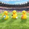10/20pcs Mini Resin Duck Figures Yellow Sport Style Duck Football Basketball Rugby Duck Miniature Animals Ornaments for DIY