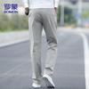 ROMON Men's Loose Straight-Leg Casual Business Trousers