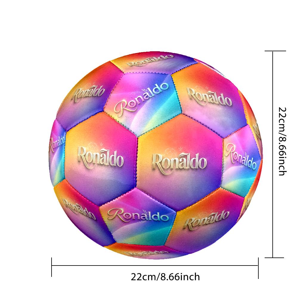 Ronaldo's Phenomenon: Football Legend Size 5 Soccer Football Machine Sewn Indoor/Outdoor Training and Matches Unique Gift for Soccer Lovers