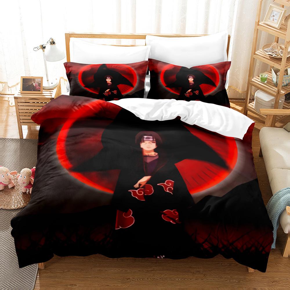 Home Textiles Naruto Quilt Cover 3D Digital Printing Three-Piece Set