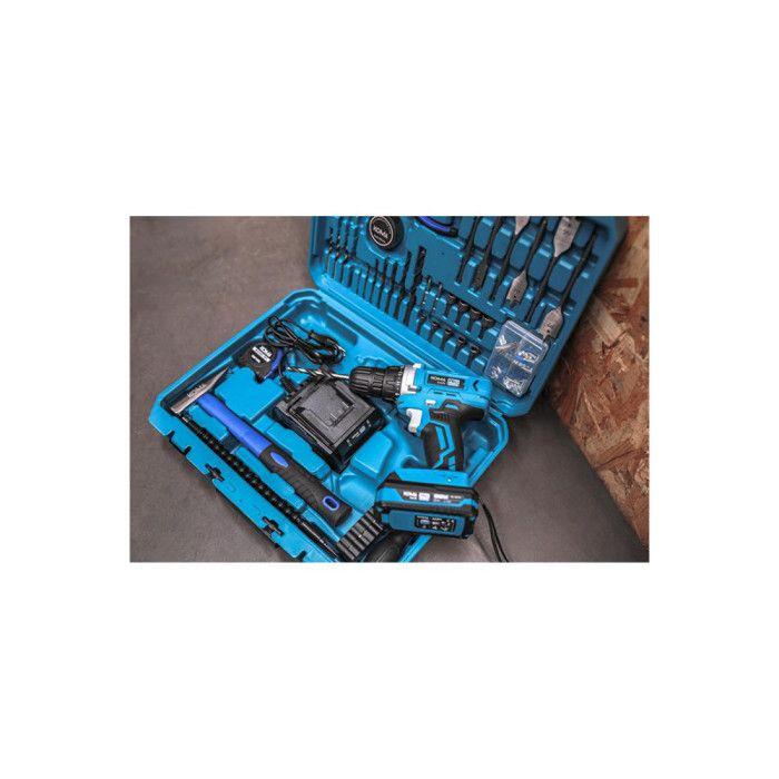 Kit Perceuse Visseuse 20v Avec 70 Accessoires - Koma Tools - 2 Vitesses Variables - Mandrin sans Clé de 10mm