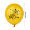 15Pcs Gold Black Happy New Year 2026 Latex Balloons For New Year Eve Party Decoration Favors 12Inch Christmas Balloon Supplies