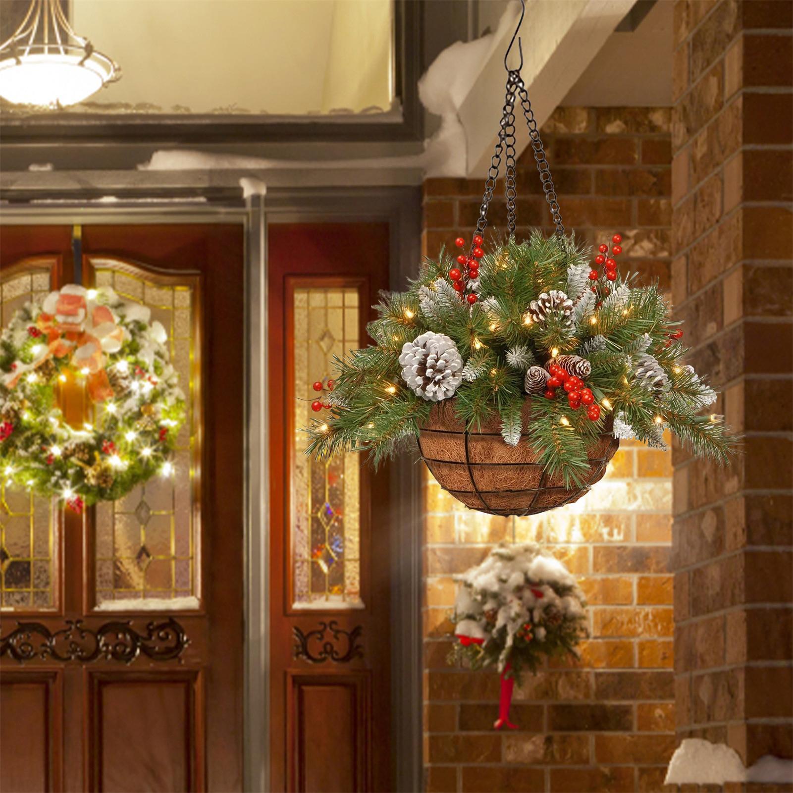 Christmas Front Porch Decor With Lights