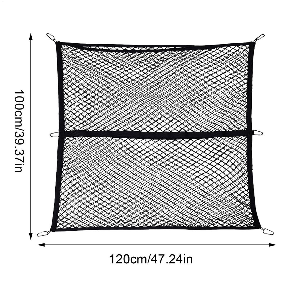 Highly Elastic Cargo Net Heavy Duty Elastic Cargo Net Mesh Organizer For Trunk Moving Shelf Ceiling Road Outdoor