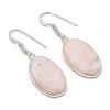 Natürlicher Rosa Opal Edelstein 925 Sterlingsilber Schmuck Ohrring 1,58" AEE-10927