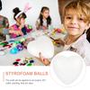 Heart-Shaped Decorative Hearts 15Cm White Polystyrene Craft Balls For Diy Painting Art Projects Wedding Christmas