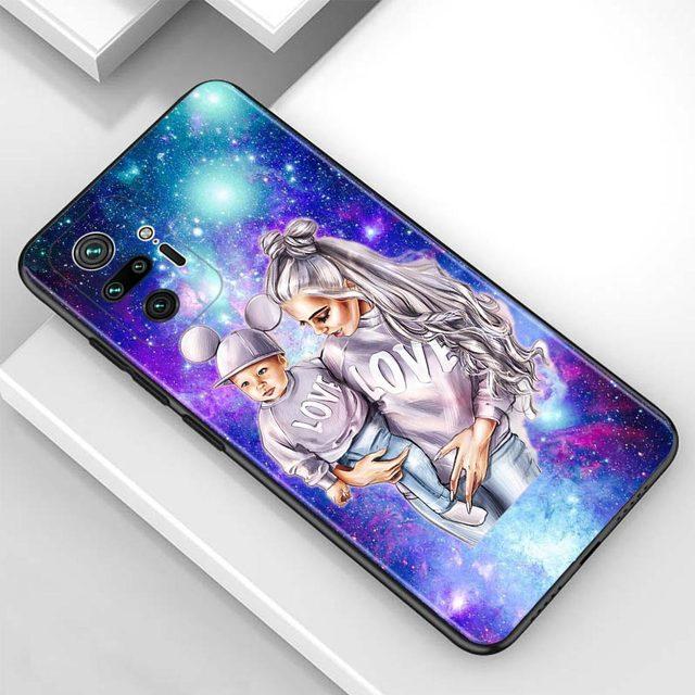Etui na Redmi Note 10 Pro Max 9 9t 9s 8 8t 7 etui Tpu Fundas na Redmi K40 Pro Plus 9 9a 9c Shell mama dziewczyna dziecko
