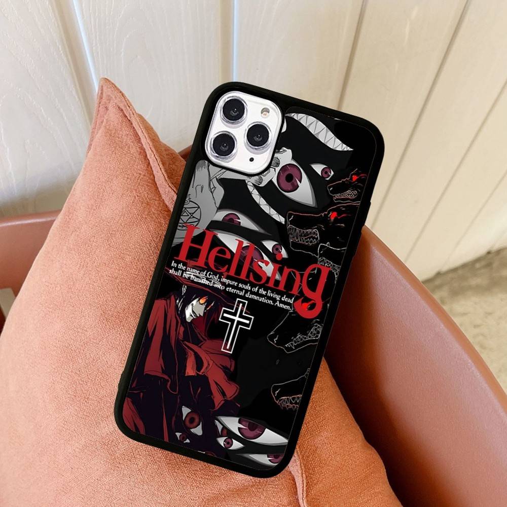Classic Japanese Anime H-Hellsing Phone Case For Iphone 11 12 13 14 15 Pro Max 17 16 Plus Hard PC+TPU Back Cover