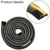 Fiberglass Stove Rope Seal 2m Long with 10mm Flat and Round Shape for Home Stove Oven Fireplace High Temperature Resistant