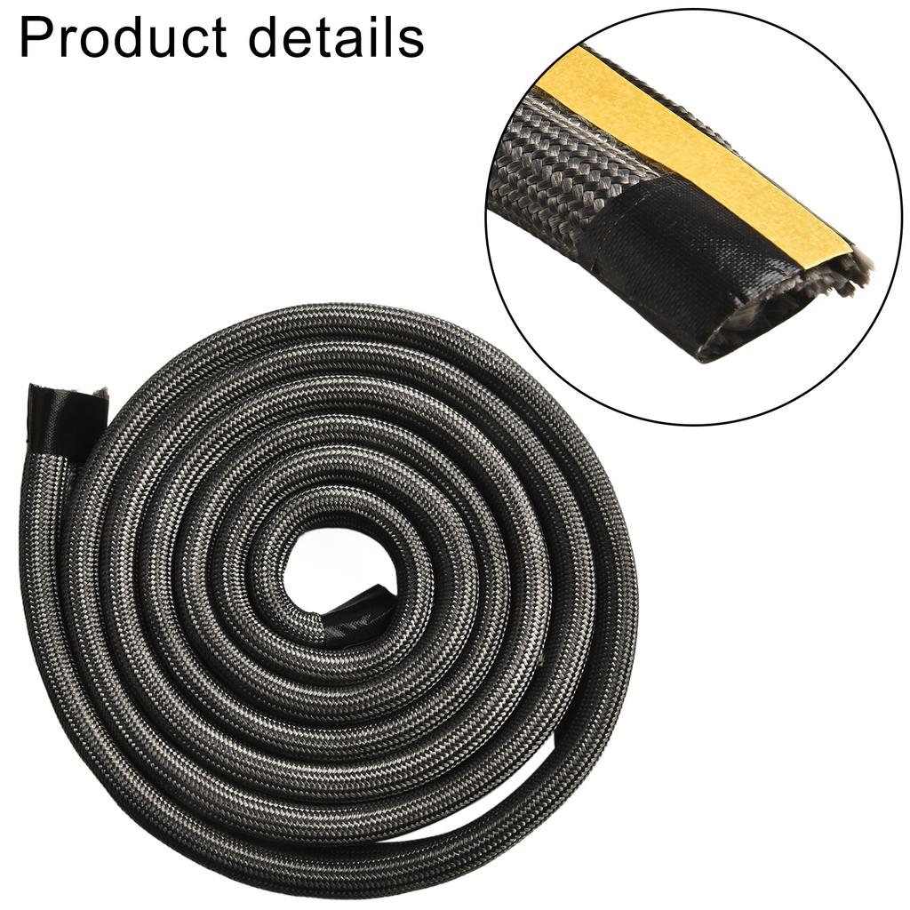 Fiberglass Stove Rope Seal 2m Long with 10mm Flat and Round Shape for Home Stove Oven Fireplace High Temperature Resistant