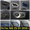 Rückspiegel-Taste / A-Säulen-Lüftungsgitter / Handschuhfachdeckel-Zierleiste Für MG ZS EV 2018 - Edelstahlzubehör Innenraum