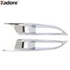 Rear Bumper Fog Light Lamp Cover Trim For Mazda 3 Axela 2017 2018 Sedan Chrome Car Tail Foglight Bezel Trims Accessories