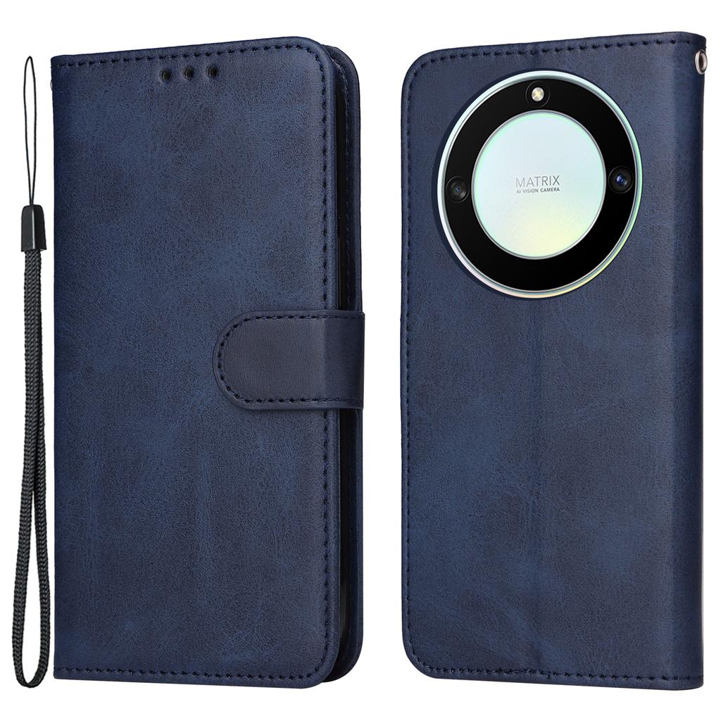 For Honor X40 5G/X9a 5G/Magic5 Lite 5G PU Leather Phone Case Stand Wallet Calf Texture Smartphone Cover