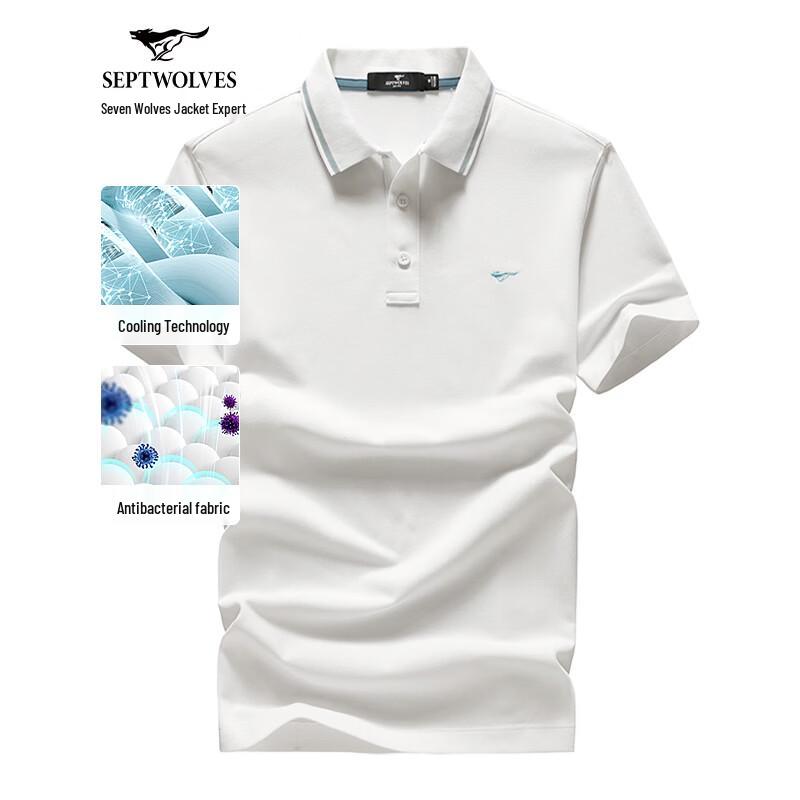 Seven Wolves Men s Summer Cooling Polo T-Shirt 2XL