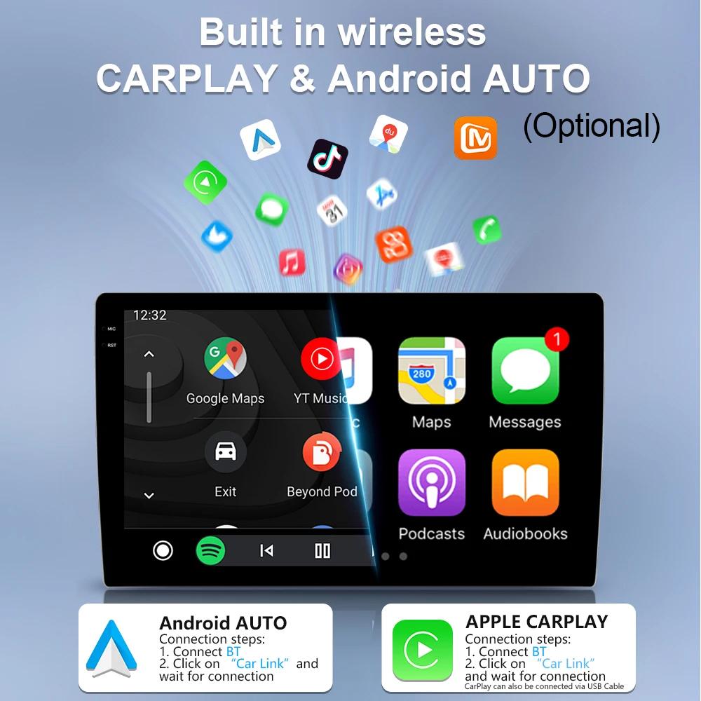Car Radio 2 Din Android 17 For Suzuki Swift 4 2011-2017 Wireless Carplay Stereo Multimedia Player Navigation 4G WiFi Head Unit